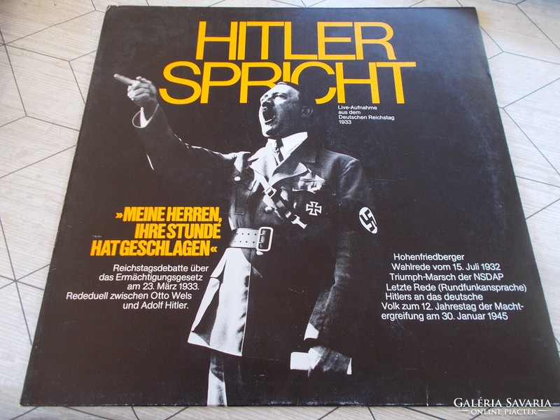 WW2,Lemez,Hitler sprecht,1933.