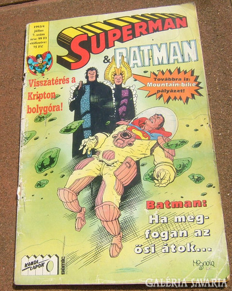 SUPERMAN & BATMAN 1993/4 7.SZÁM / KANDI LAPOK