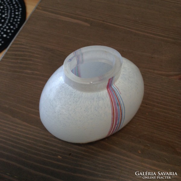 Kosta Boda svéd kézműves üveg váza, jelzett