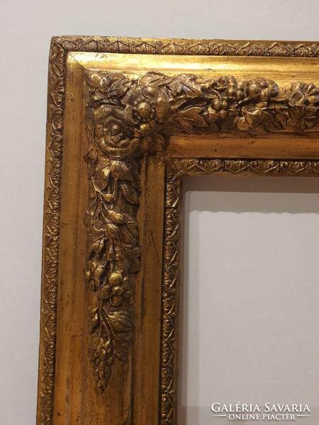 Biedermeier aranyozott kép illetve tükörkeret