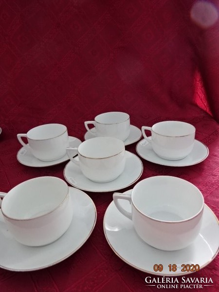 Epiag Czechoslovak porcelain teacup + saucer. The washer diameter of a set of 6 is 14 cm. He has!