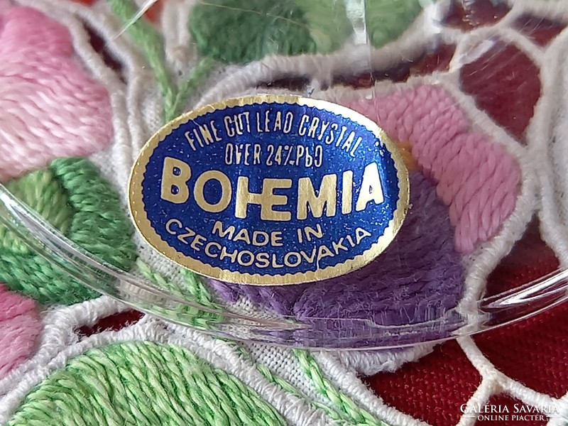 412 5 db Bohemia pezsgős v. boros pohár 17,5 x 8 cm