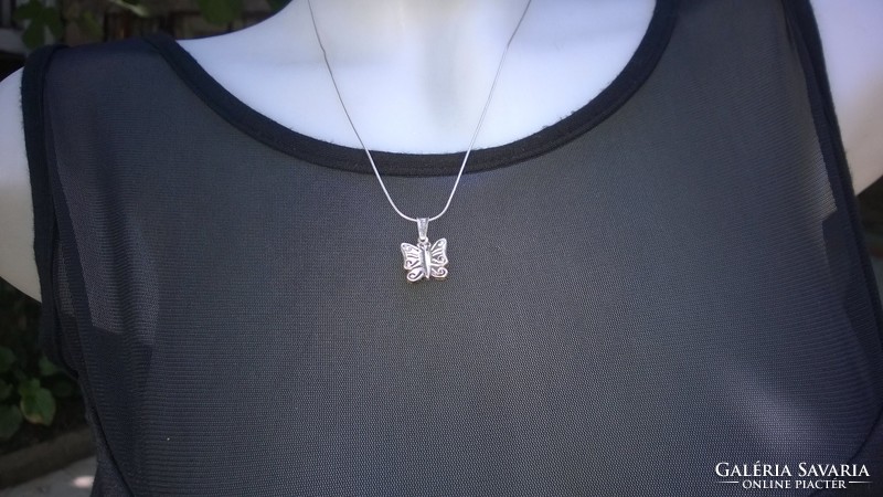 Silver pendant pendant butterfly 925