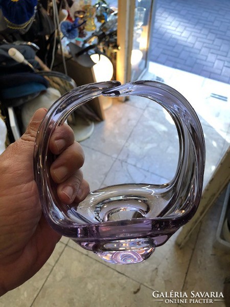 Üveg váza, 16 cm magas, hibátlan állapotban.ritkaság