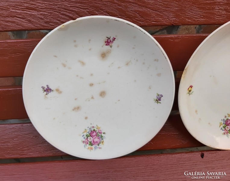 Granite floral flat plates, plate of nostalgia grandmother's treasure