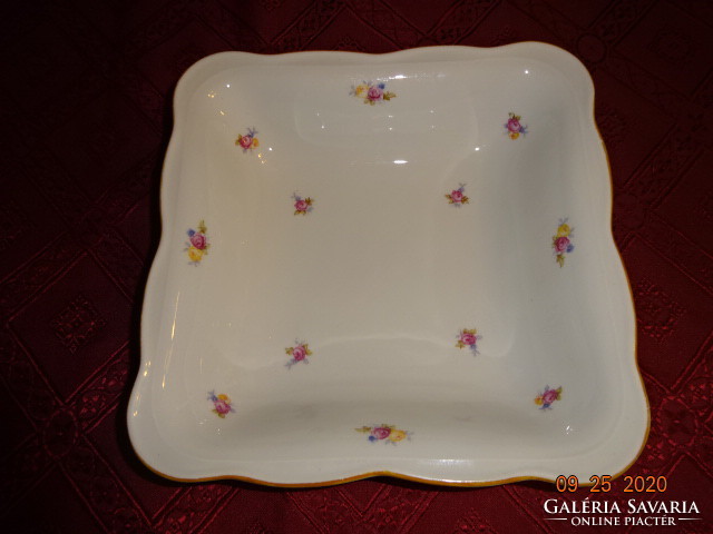 Kpm German porcelain rectangular side dish. Size 21 x 21 x 5.5 cm. He has!
