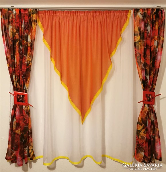 Curtain set sewn ready with special drapery