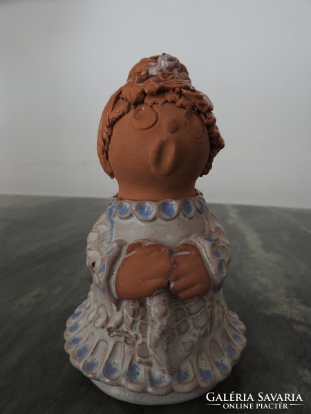 Antalfiné Saint Catalin ceramic statue: chorister girl