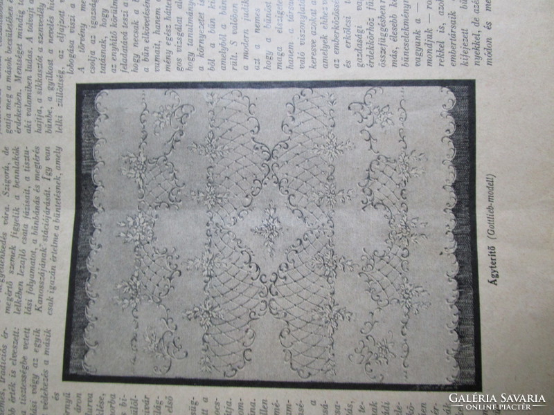 Magyar urisszonok magazine from 1930 3 pieces: needlework fashion household recipe society interesting