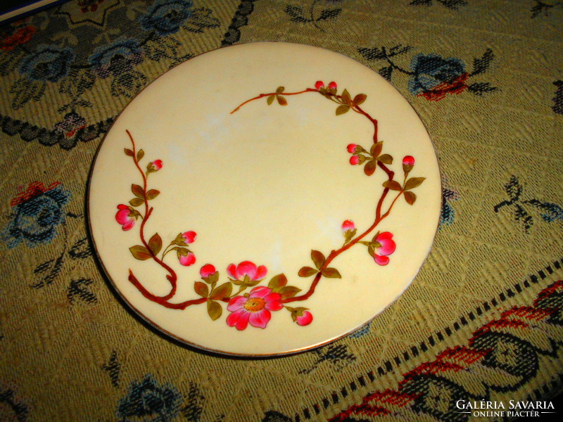 Antik Carlsbad porcelán kézifestett  tányér