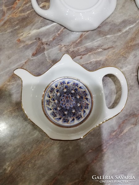 Porcelán Tea Filter Tartó 