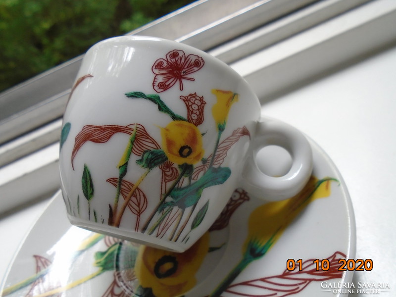 Vabene, modern coffee cup with floral pattern that creates a spatial effect