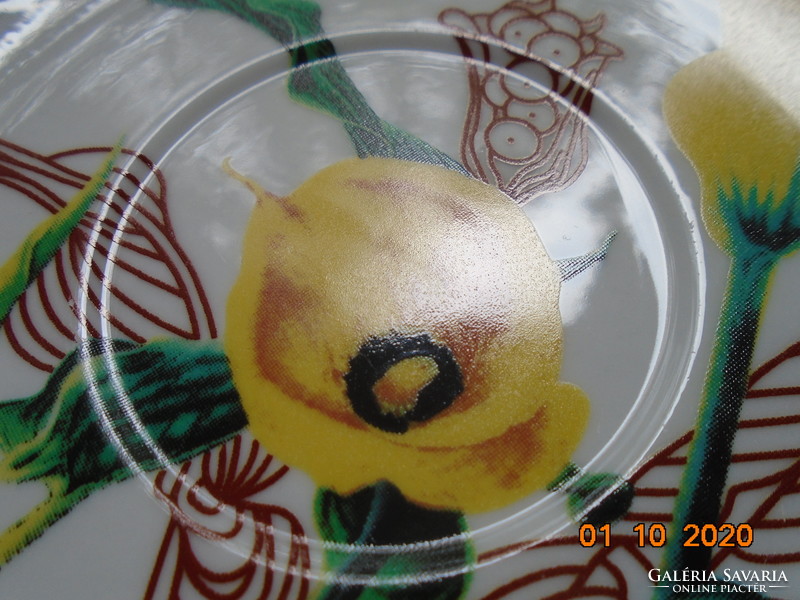VaBene ,térhatást keltő kála virág mintás modern kávés csésze alátéttel
