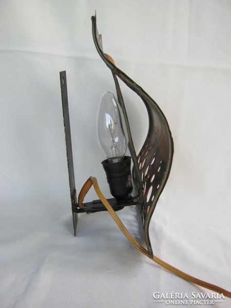 Retro iparművész réz fali lámpa