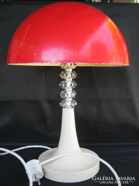 Retro fém nagy méretű asztali gomba lámpa