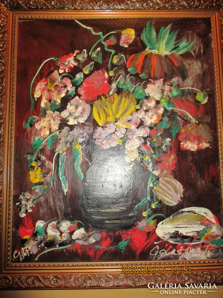 Virágcsendélet - KatonaTibor művésztől - 60x50 cm plusz keret