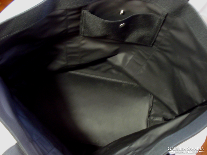 SEPHORA, fekete, gyöngyvászon bevásárló táska