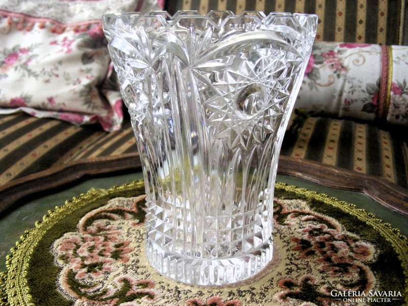Special, marked, giftable, larger, flawless, old crystal vase