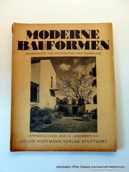 1934 december 12  /  MODERNE BAUFORMEN  /  Eredeti, régi újság. Ssz.:  17859