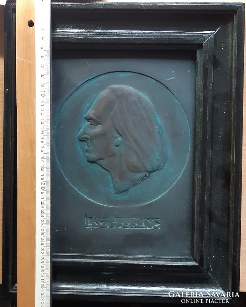 Iván István: Liszt Ferenc bronz dombormű