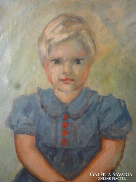 Imrich weiner-kral - original painting of a little girl! There are no half-price offers!