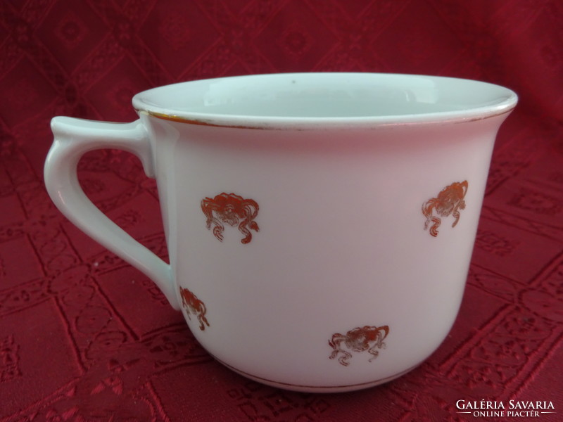 Mz Czechoslovak porcelain antique coffee mug. Its diameter is 11.5 cm. He has!