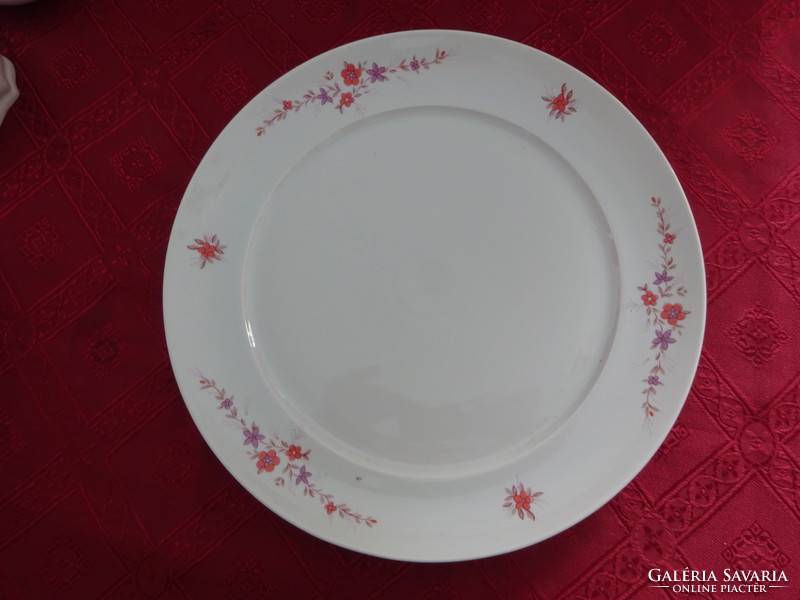 Alföldi porcelain round meat bowl, diameter 28.5 cm. With tiny red/purple flowers. He has!