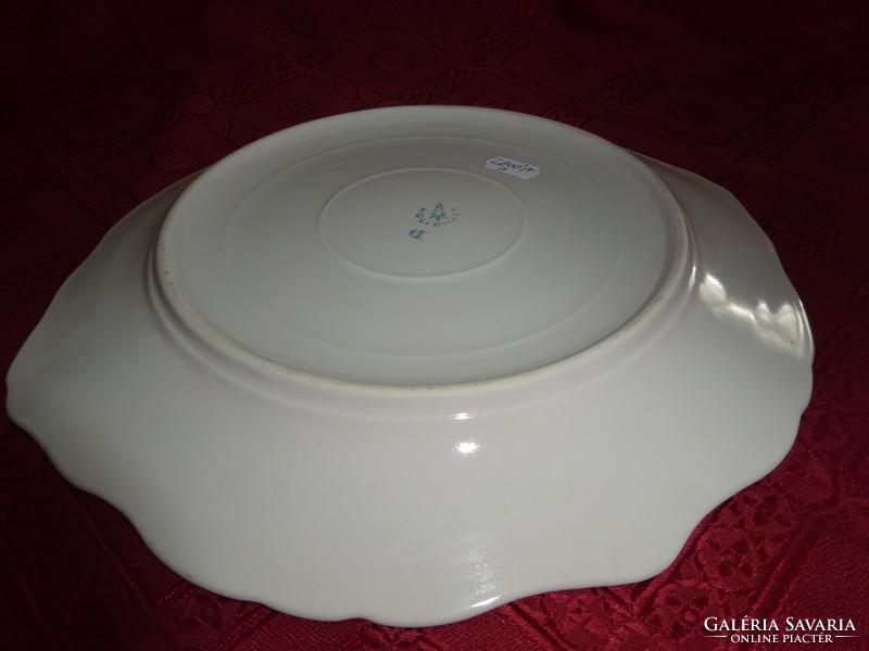 Hollóháza porcelain cake bowl, diameter 25.5 cm. He has!