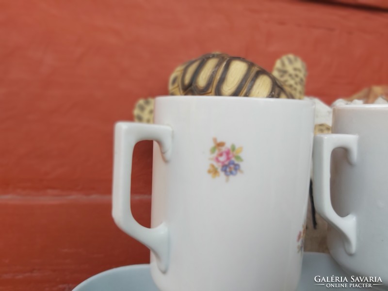 6 Zsolnay floral mugs, mugs, mug collection, nostalgia piece, some rare