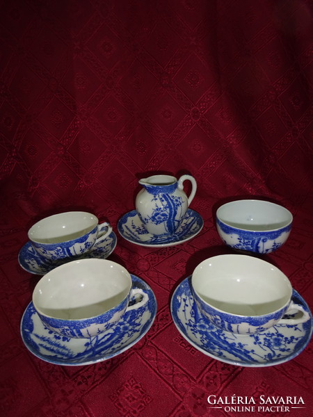 Japanese porcelain, three-person tea set, 9 pieces. He has!