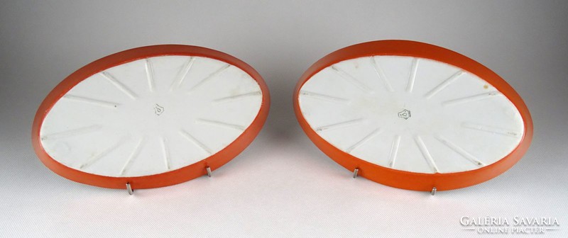 1C387 Retro jelzett ovális Drasche porcelán sütőtál 16 cm