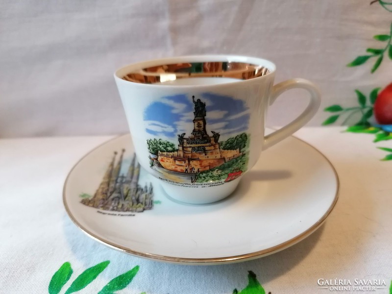 German porcelain coffee cup + saucer