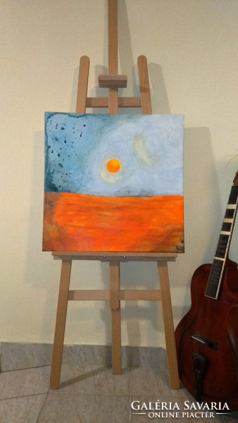 One day ... - 58X58cm abstract canvas picture palaics e. From a creator