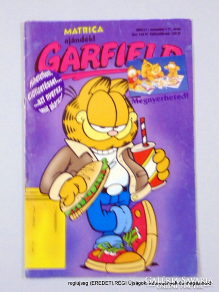 1995 november  /  GARFIELD # 71   25 ÉVES LETTEM!  /  SZÜLETÉSNAPRA! Eredeti, régi KÉPREGÉNY 