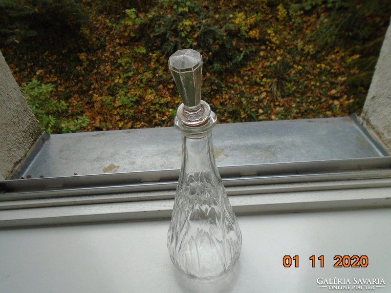 Reims-i francia italos üveg, fazettált látványos dugóvaj
