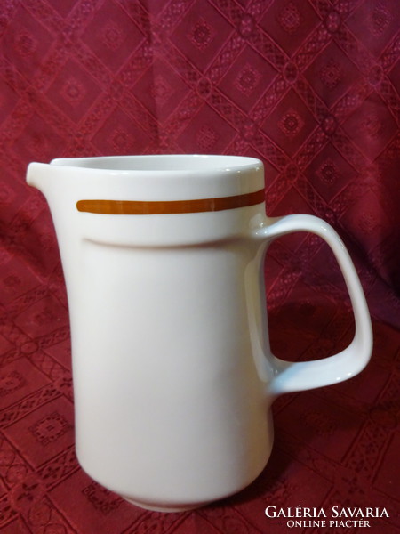 Alföldi porcelain, water jug with brown stripes. He has!