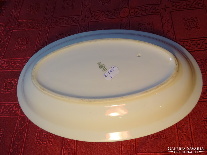Antique Zsolnay porcelain, shield seal, white, oval meat bowl. He has!