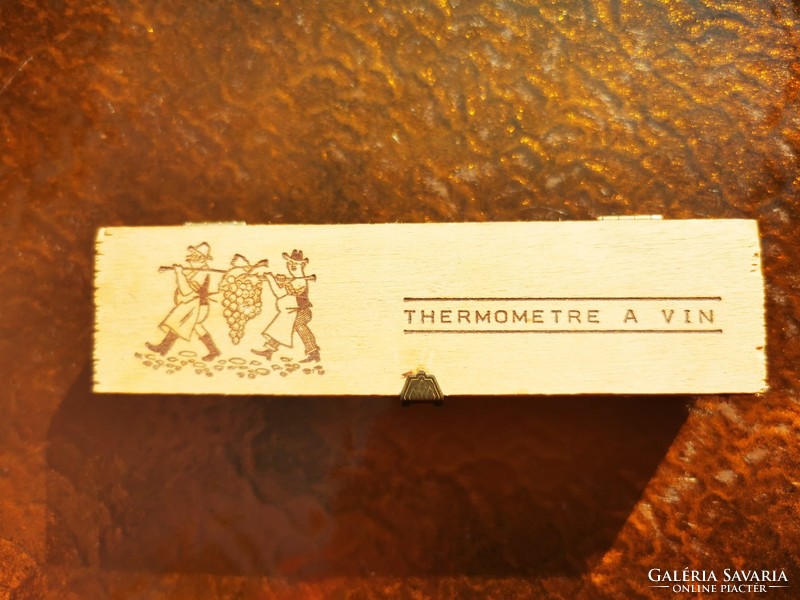 Antique french wine thermometer
