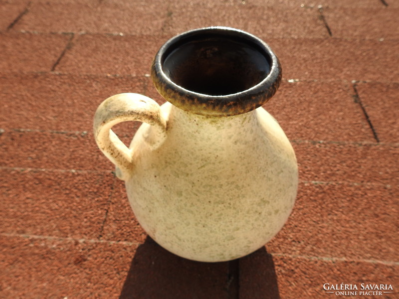 Heart flower - old West German jug with handle