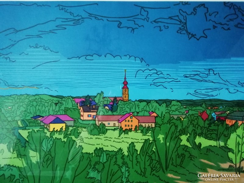Werner stöckl - landscape of the village