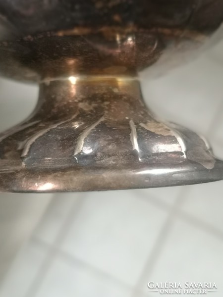 Neo rococo silver teapot sugar holder 950g twisted elegant shape gilded