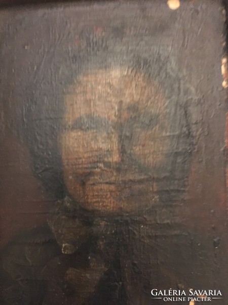 Idős hölgy portré a XIX. századból