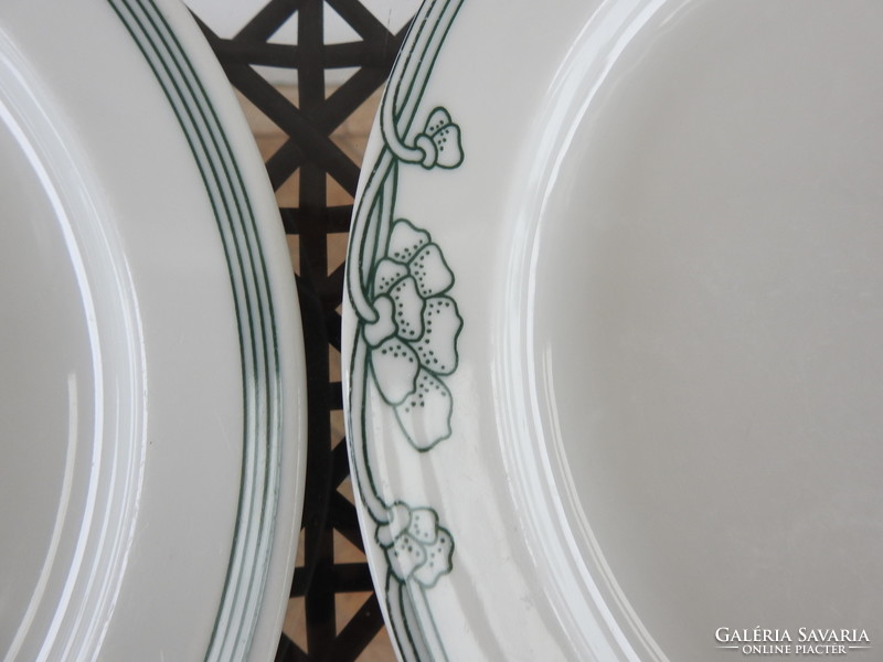 Lilien modern zöld mintás lapost tányér készlet 