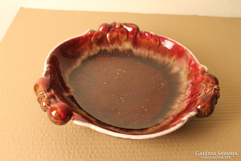 Art deco marked ceramic fruit bowl, centerpiece, serving tray