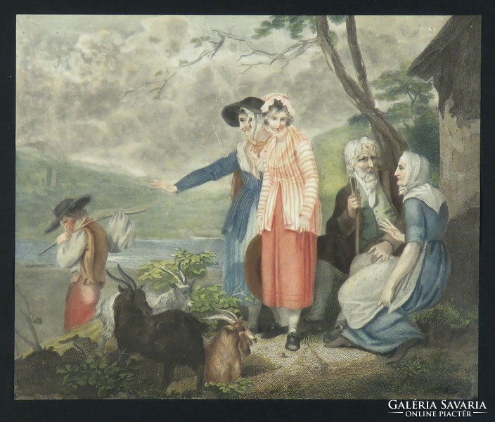 Francia vagy angol művész 1800 körül : Búcsú