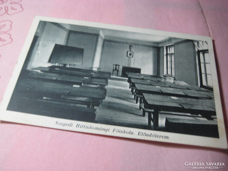 Szeged Religious Studies College, lecture hall, postcard from the 1920s