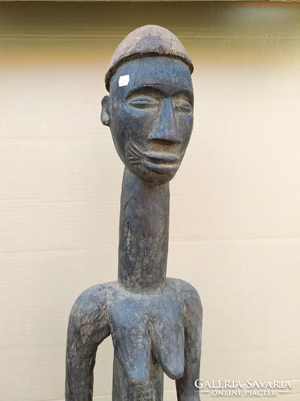 Antique patina Africa African Baule ethnic group wood statue ivory coast collectable rarity