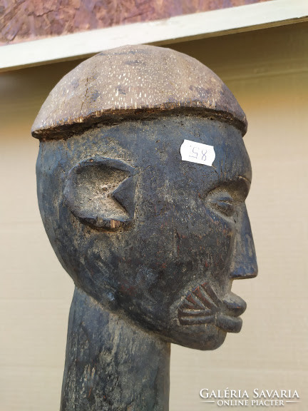 Antik patinás afrika afrikai Baule népcsoport fa szobor Elefántcsontpart Gyűjteményi ritkaság