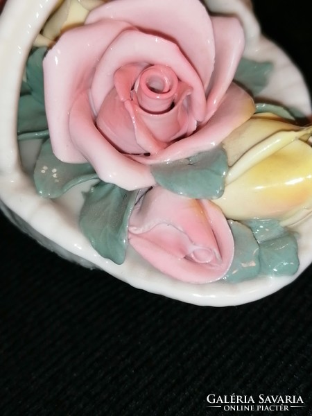 ENS porcelán rózsák, 2 db