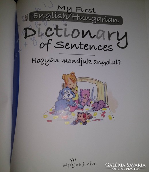 Dictionary of sentences, gyerek képes angol szótár, ajánljon!